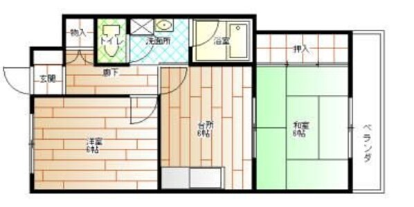 リバティコーポの物件間取画像
